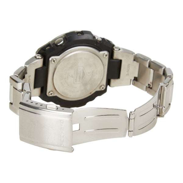 カシオ Gショック Ｇスチール ミドルサイズ 腕時計 GST-W330D ソーラー電波時計 ブラック文字盤 ステンレススチール メンズ CASIO 【中古】