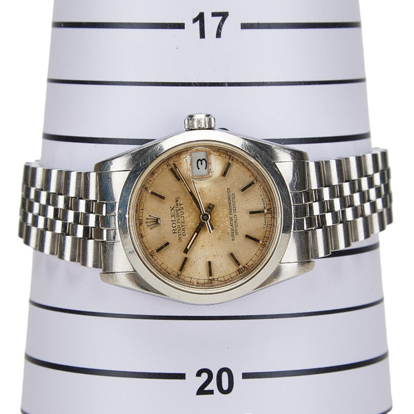 ロレックス デイトジャスト 腕時計 68240 自動巻き シルバー文字盤 ステンレススチール レディース ROLEX 【中古】