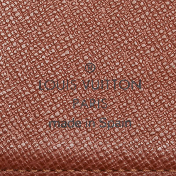 ルイ ヴィトン モノグラム アジェンダPM 手帳カバー R20005 ブラウン PVC レザー レディース LOUIS VUITTON 【中古】