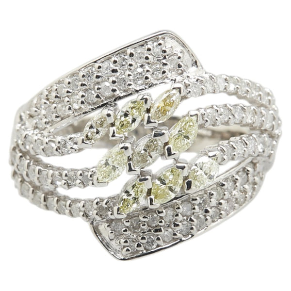 Pt900 プラチナ ダイヤ1.50ct リング 指輪 レディース 17号 【中古】