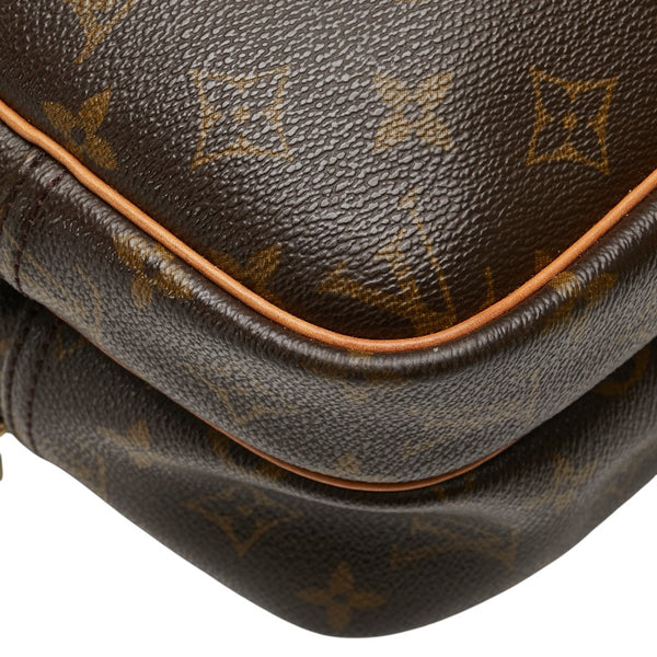 ルイ ヴィトン モノグラム  リポーターPM 斜め掛け ショルダーバッグ  M45254 ブラウン PVC レザー レディース LOUIS VUITTON 【中古】