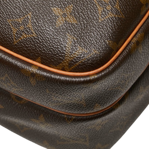 ルイ ヴィトン モノグラム  リポーターPM 斜め掛け ショルダーバッグ  M45254 ブラウン PVC レザー レディース LOUIS VUITTON 【中古】