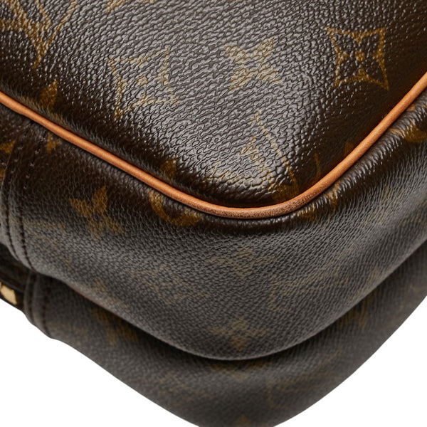 ルイ ヴィトン モノグラム  リポーターPM 斜め掛け ショルダーバッグ  M45254 ブラウン PVC レザー レディース LOUIS VUITTON 【中古】