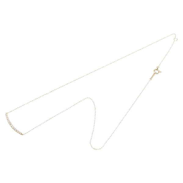 K18YG イエローゴールド ダイヤ0.20ct ネックレス レディース 【中古】