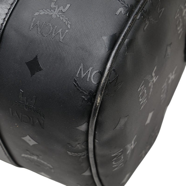 エム シー エム ヴィセトス モノグラム ミニボストンバッグ ショルダーバッグ 2WAY ブラック PVC レザー レディース MCM 【中古】