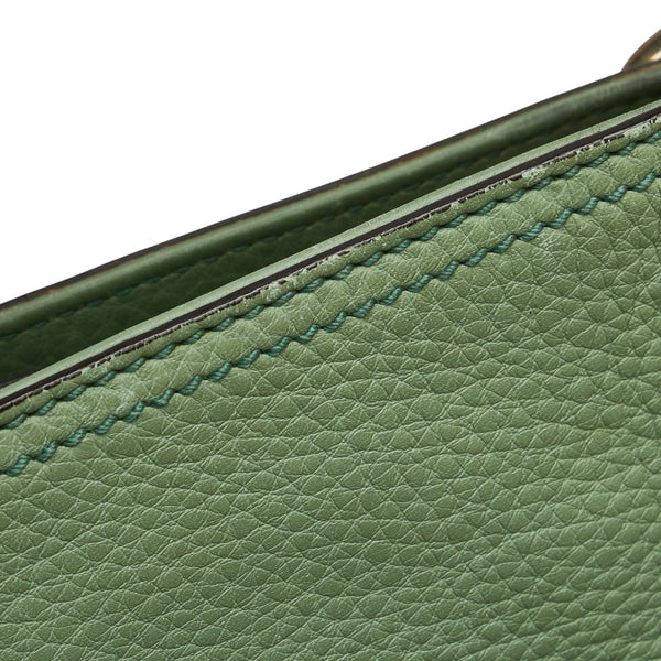 グッチ バンブー ハンドバッグ ショルダーバッグ 2WAY 323663 グリーン レザー レディース GUCCI 【中古】