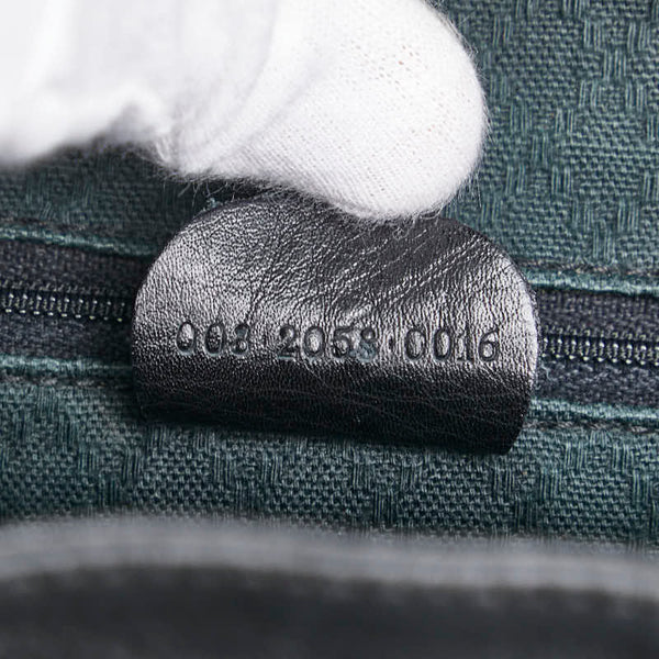 グッチ バンブー リュック バックパック 003 2058 0016 ブラック レザー レディース GUCCI 【中古】