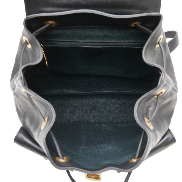 グッチ バンブー リュック バックパック 003 2058 0016 ブラック レザー レディース GUCCI 【中古】