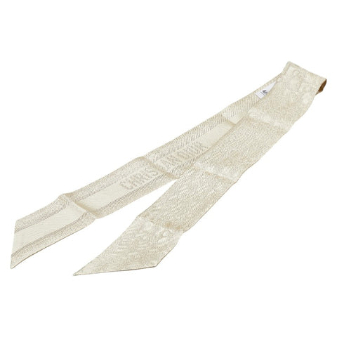 クリスチャンディオール トロッター ミッツァ スカーフ ゴールド シルク ポリアミド レディース Christian Dior 【中古】