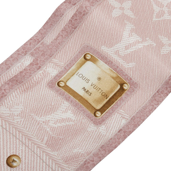 ルイ ヴィトン モノグラム バンドー ニューデニム スカーフ M72339 ローズクレール ピンク シルク シルク レディース LOUIS VUITTON 【中古】