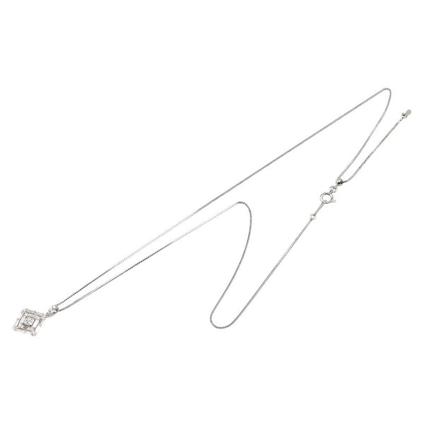 Pt900 プラチナ Pt850 プラチナ ダイヤ0.18ct ダイヤ0.43ct ペンダントネックレス レディース 【中古】