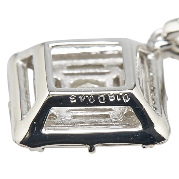 Pt900 プラチナ Pt850 プラチナ ダイヤ0.18ct ダイヤ0.43ct ペンダントネックレス レディース 【中古】