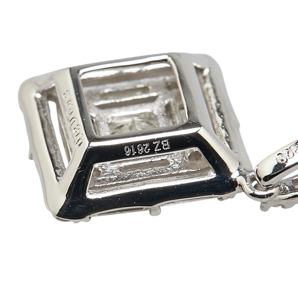 Pt900 プラチナ Pt850 プラチナ ダイヤ0.18ct ダイヤ0.43ct ペンダントネックレス レディース 【中古】