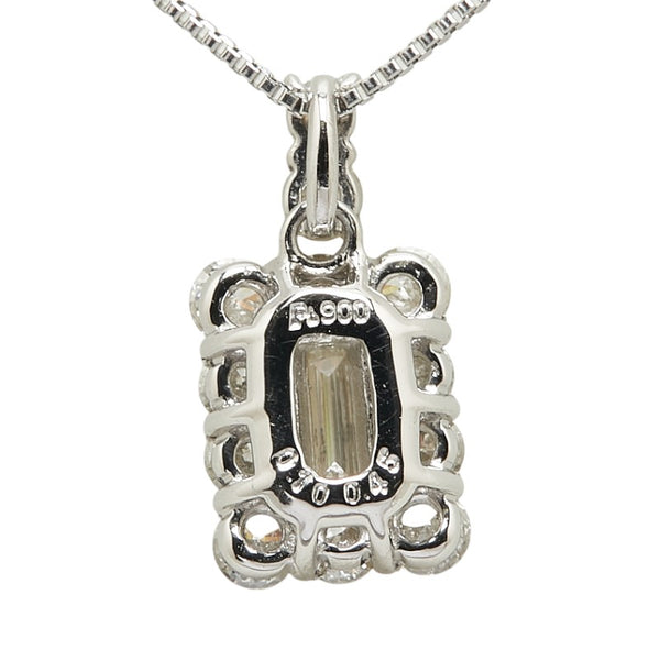 Pt900 プラチナ Pt850 プラチナ ダイヤ0.10ct ダイヤ0.45ct ペンダントネックレス レディース 【中古】