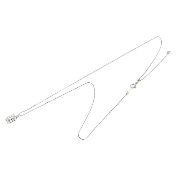 Pt900 プラチナ Pt850 プラチナ ダイヤ0.10ct ダイヤ0.45ct ペンダントネックレス レディース 【中古】