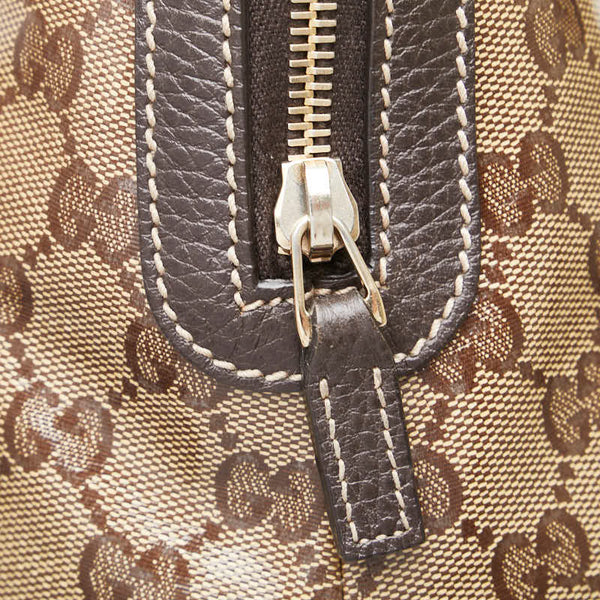 グッチ GGクリスタル ハンドバッグ ショルダーバッグ 2WAY 420023 ブラウン PVC レザー レディース GUCCI 【中古】