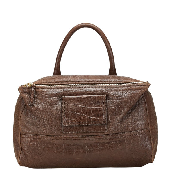 ジバンシー パンドラ ワンショルダーバッグ ブラウン レザー レディース Givenchy 【中古】