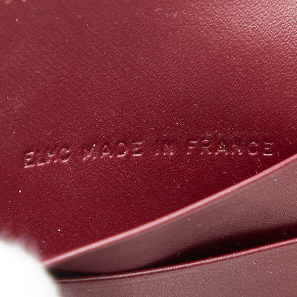 カルティエ トリニティ ハンドルウォレット ブラック ゴールド シルバー レザー レディース CARTIER 【中古】