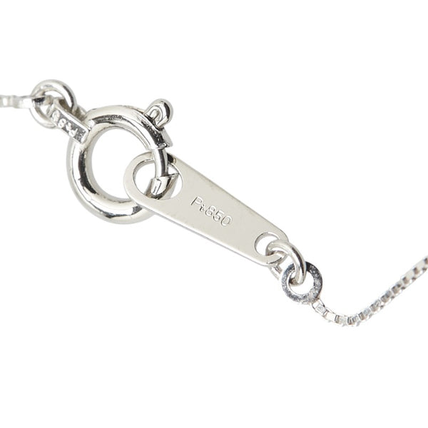 Pt900 プラチナ Pt850 プラチナ ダイヤ0.30ct クロス 十字架 ペンダントネックレス レディース 【中古】