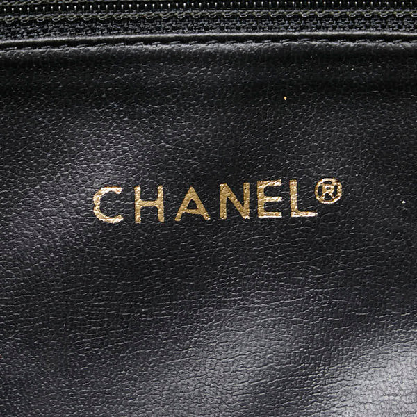 シャネル ココマーク マトラッセ チェーン ショルダーバッグ ブラック ラムスキン レディース CHANEL 【中古】