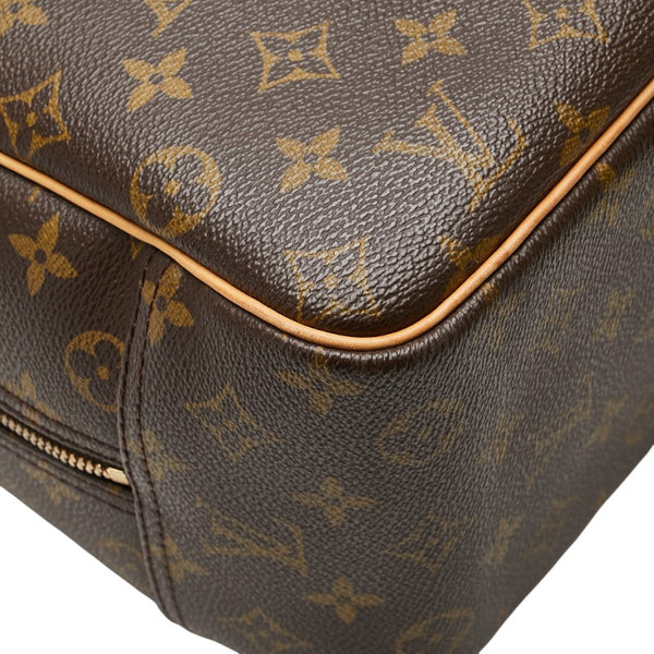 ルイ ヴィトン モノグラム ドーヴィル ハンドバッグ M47270 ブラウン PVC レザー レディース LOUIS VUITTON 【中古】
