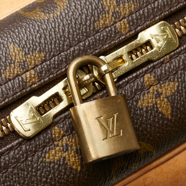 ルイ ヴィトン モノグラム ドーヴィル ハンドバッグ M47270 ブラウン PVC レザー レディース LOUIS VUITTON 【中古】