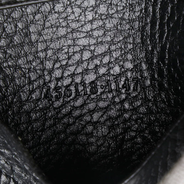 グッチ GGスプリーム GGマーモント キーケース 6連 456118 ブラック レザー レディース GUCCI 【中古】