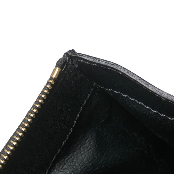 セリーヌ マカダム ハンドバッグ ブラック ブラウン PVC レザー レディース CELINE 【中古】