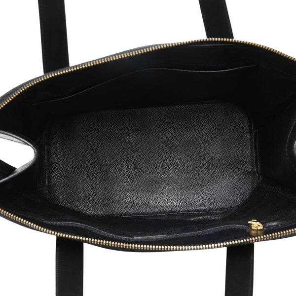 セリーヌ マカダム ハンドバッグ ブラック ブラウン PVC レザー レディース CELINE 【中古】
