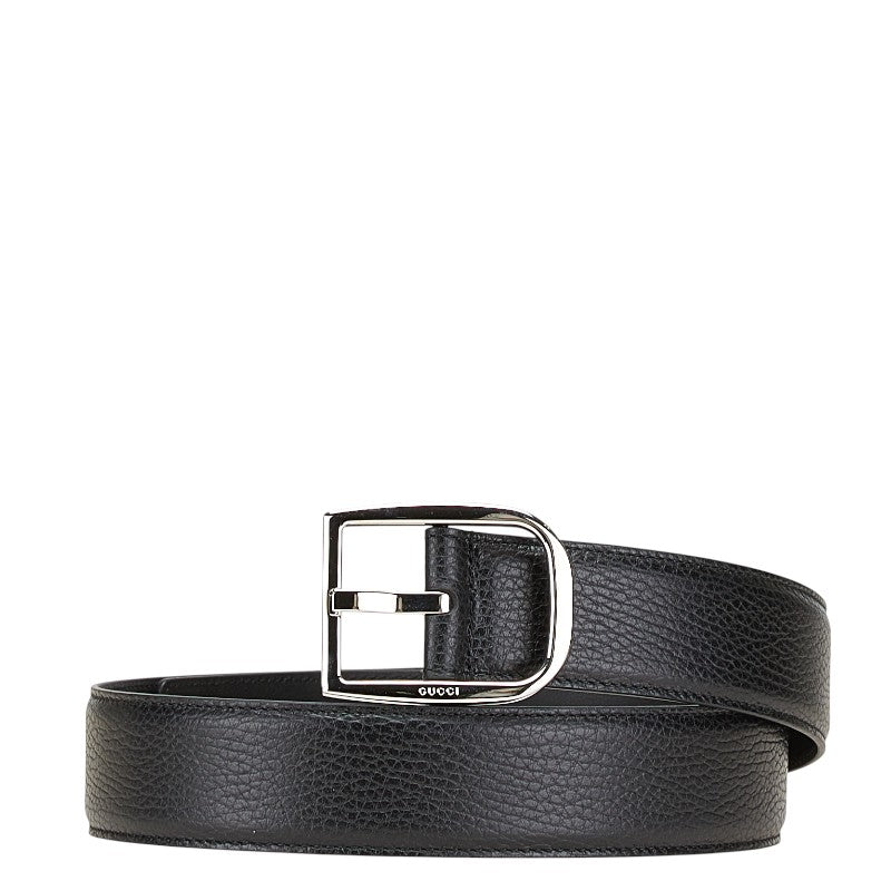 グッチ ベルト サイズ：85/34 449716 ブラック レザー メンズ GUCCI 【中古】