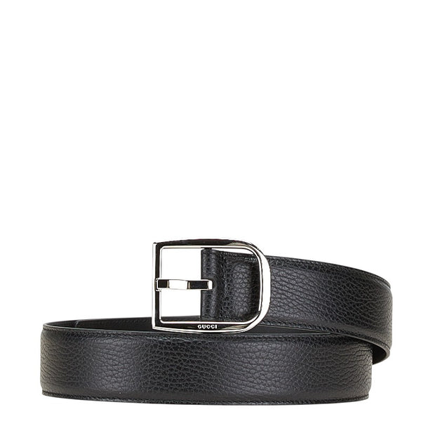 グッチ ベルト サイズ：85/34 449716 ブラック レザー メンズ GUCCI 【中古】