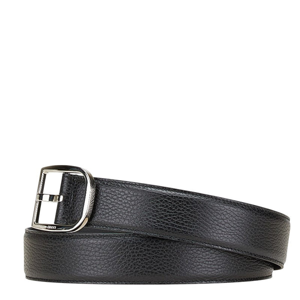 グッチ ベルト サイズ：85/34 449716 ブラック レザー メンズ GUCCI 【中古】