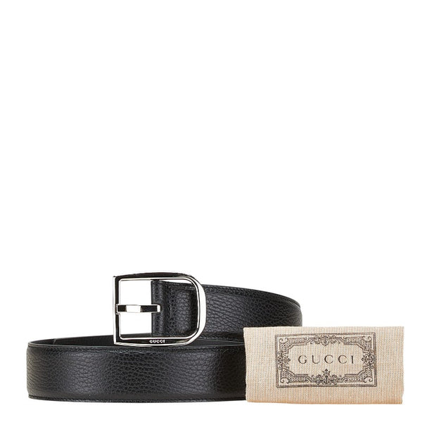 グッチ ベルト サイズ：85/34 449716 ブラック レザー メンズ GUCCI 【中古】