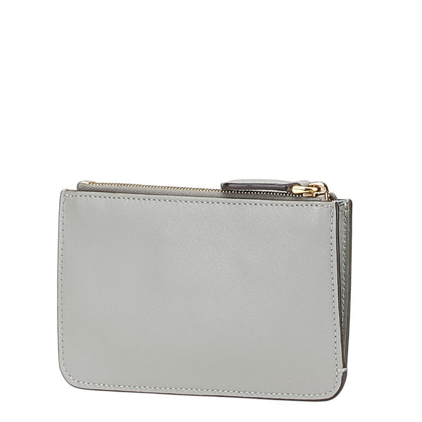 フェンディ マルチスタッズ  コインケース キーケース 8AP151 グレー レザー レディース FENDI 【中古】