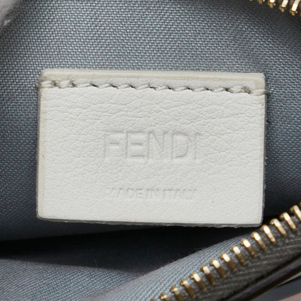 フェンディ マルチスタッズ  コインケース キーケース 8AP151 グレー レザー レディース FENDI 【中古】