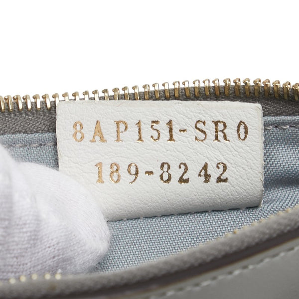 フェンディ マルチスタッズ  コインケース キーケース 8AP151 グレー レザー レディース FENDI 【中古】