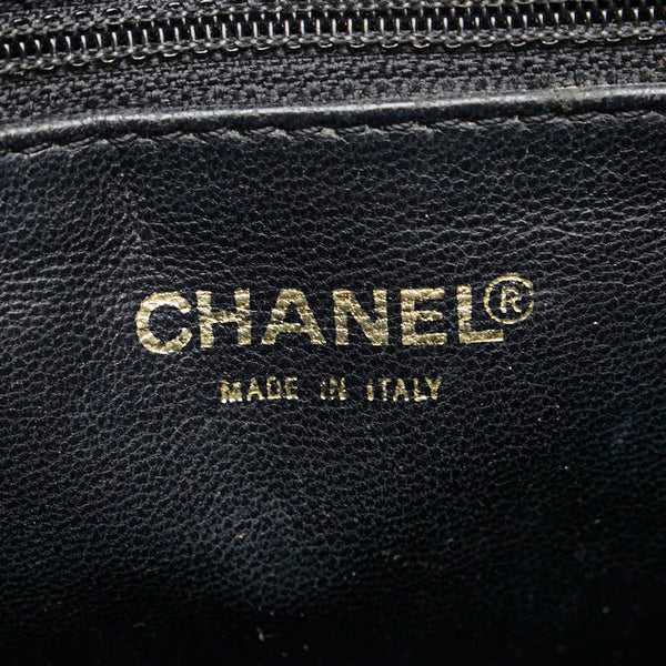 シャネル 復刻トート ココマーク トートバッグ ブラック キャビアスキン レディース CHANEL 【中古】