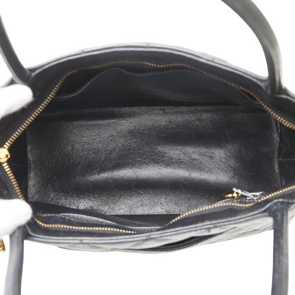 シャネル 復刻トート ココマーク トートバッグ ブラック キャビアスキン レディース CHANEL 【中古】
