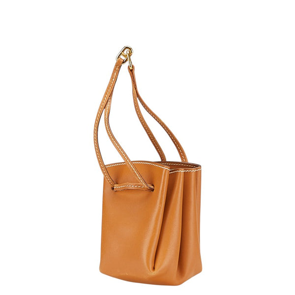 エルメス ヴェスパポーチ ポーチ 小物入れ ブラウン レザー レディース HERMES 【中古】