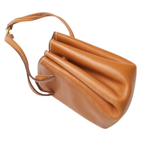 エルメス ヴェスパポーチ ポーチ 小物入れ ブラウン レザー レディース HERMES 【中古】