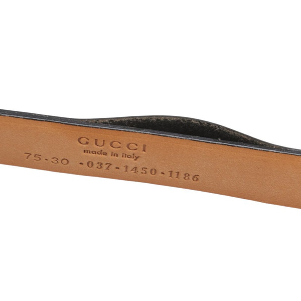 グッチ ベルト サイズ：75/30 037 1450 1186 ブラウン レザー レディース GUCCI 【中古】