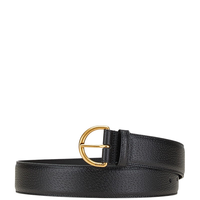 グッチ ベルト サイズ：80/32 573325 ブラック レザー レディース GUCCI 【中古】