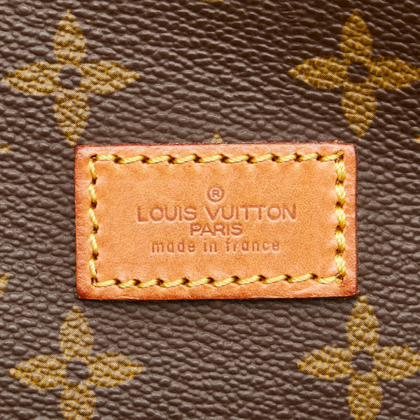 ルイ ヴィトン モノグラム ソミュール35 斜め掛け ショルダーバッグ M42254 ブラウン PVC レザー レディース LOUIS VUITTON 【中古】