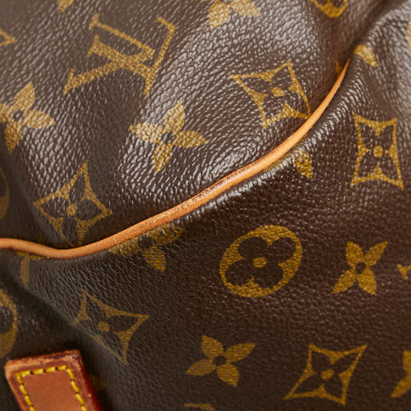 ルイ ヴィトン モノグラム ソミュール35 斜め掛け ショルダーバッグ M42254 ブラウン PVC レザー レディース LOUIS VUITTON 【中古】