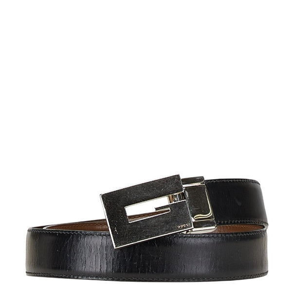 グッチ Gバックル リバーシブル ベルト ブラック ブラウン レザー メンズ GUCCI 【中古】