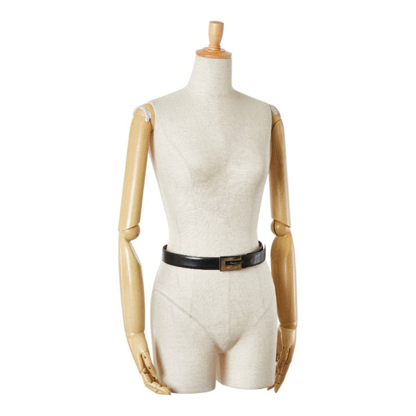 グッチ Gバックル リバーシブル ベルト ブラック ブラウン レザー メンズ GUCCI 【中古】