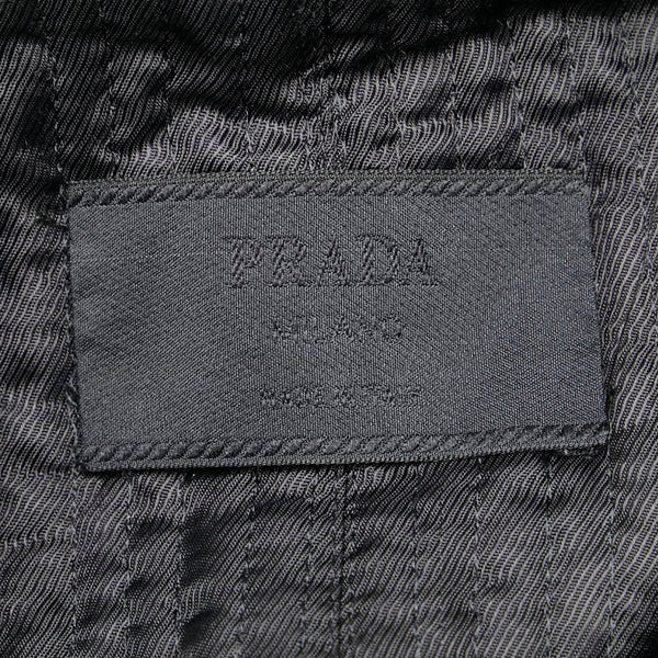 プラダ Pコート サイズ：40 ブラック ウール レディース PRADA 【中古】