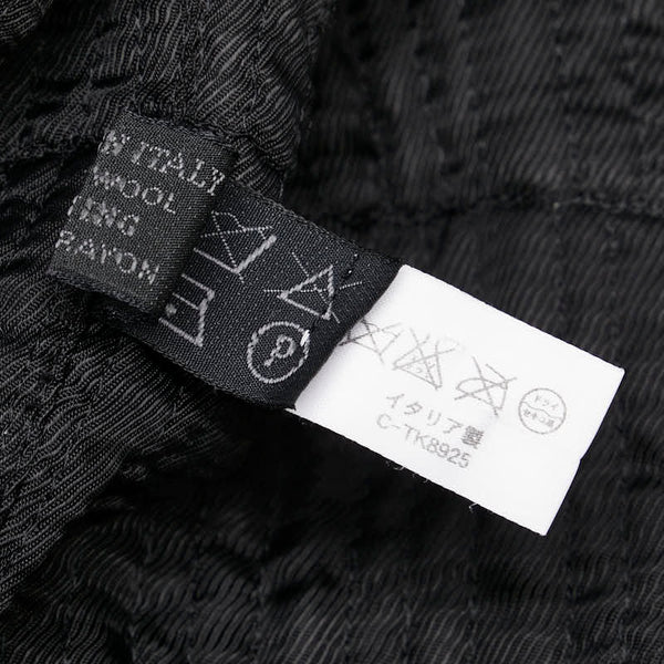プラダ Pコート サイズ：40 ブラック ウール レディース PRADA 【中古】