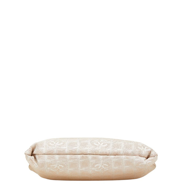 シャネル ニュートラベルライン トートMM トートバッグ ハンドバッグ ベージュ ナイロン レザー レディース CHANEL 【中古】