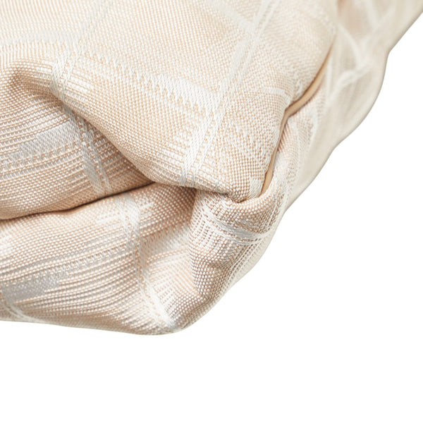 シャネル ニュートラベルライン トートMM トートバッグ ハンドバッグ ベージュ ナイロン レザー レディース CHANEL 【中古】